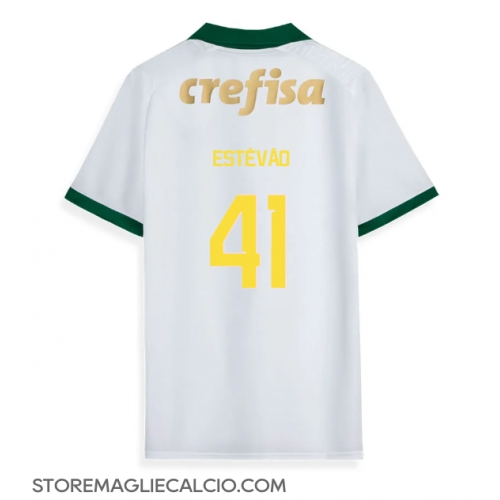 Palmeiras Estevao Willian #41 Maglia Gara Trasferta Repliche 2024-25 Maniche Corte Palmeiras Estevao Willian #41 Maglia Gara Trasferta Repliche 2024-25 Maniche Corte